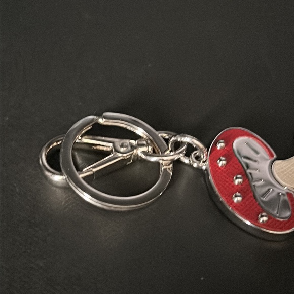 NWT Prada Limited Edition Retro Mushroom bag charm Leather Stud Metal Keychain - Picture 4 of 6